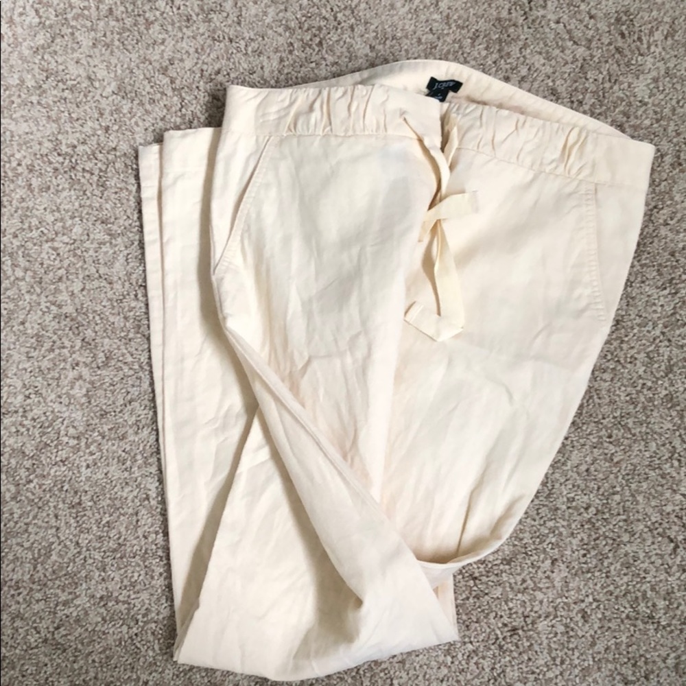 Baby yellow linen pants
